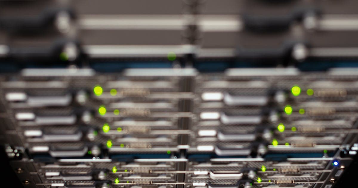Network switch panel representing DNS propagation
