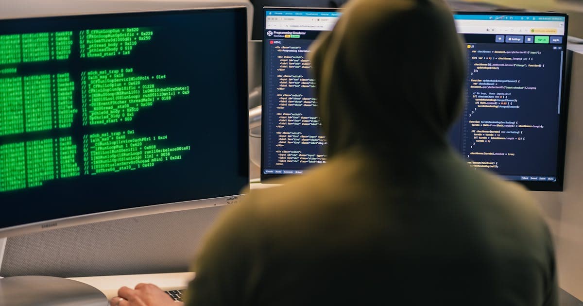 Multiple monitors representing domain reconnaissance