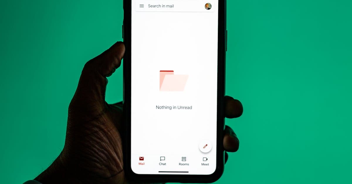 Smartphone with email app representing deliverability
