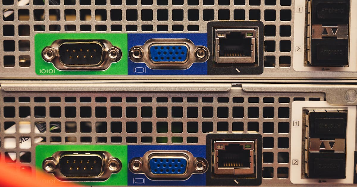 Ethernet port representing reverse DNS lookups